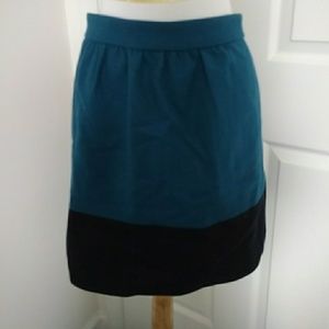 J crew factory wool two tone skirt